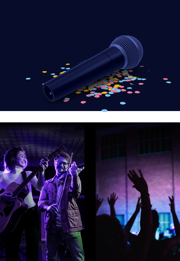 microphone, musicians, concert