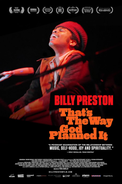 Billy Preston: That's The Way God Planned It Poster