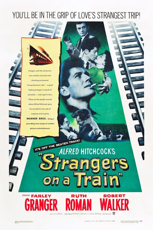 Strangers on a Train poster