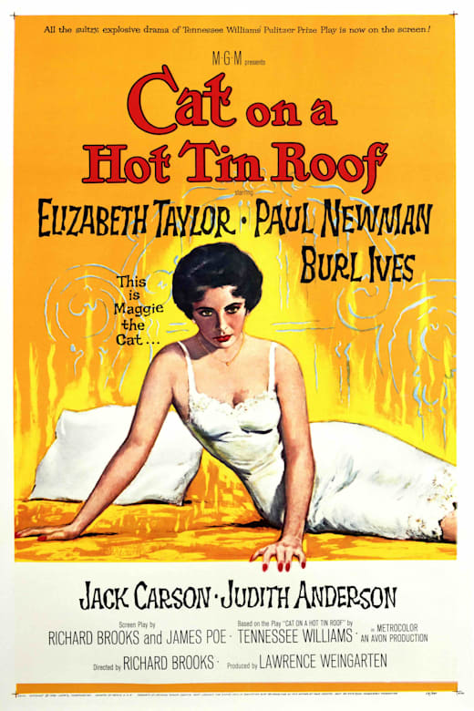 Cat On a Hot Tin Roof (1958) poster