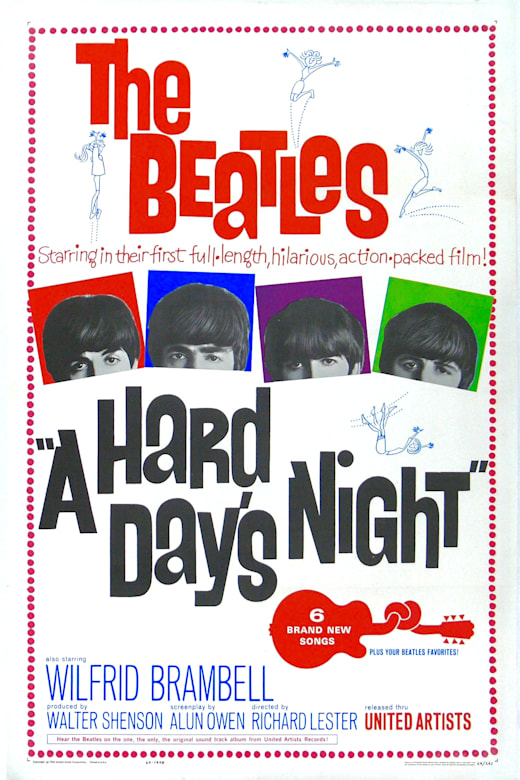 A Hard Day's Night (1964) Poster