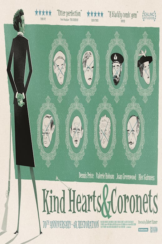 Kind Hearts and Coronets Poster