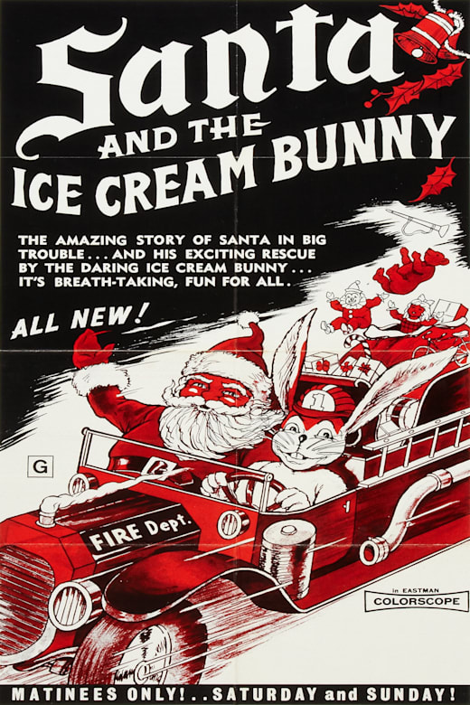 Santa and the Ice Cream Bunny Poster
