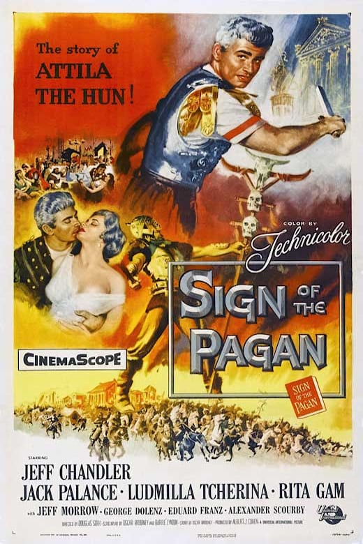 Sign of the Pagan (1954) poster