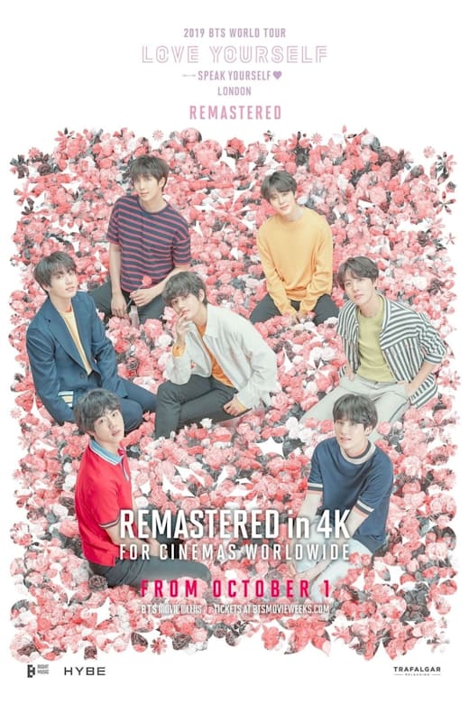 BTS 2019 WORLD TOUR 'LOVE YOURSELF: SPEAK YOURSELF' LONDON Remastered poster