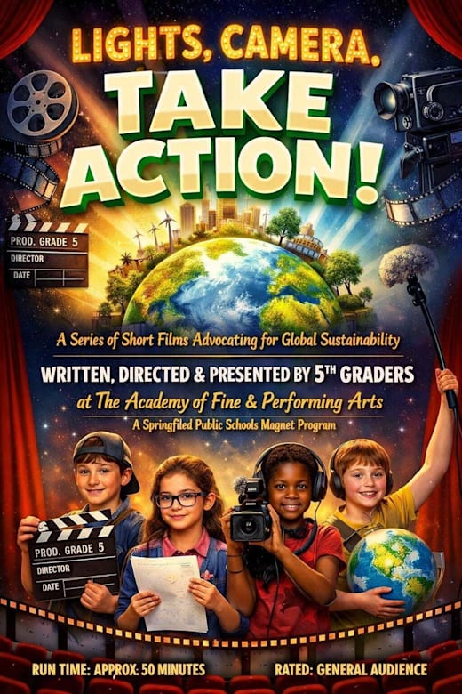 Lights, Camera, Take Action! Film Festival Poster