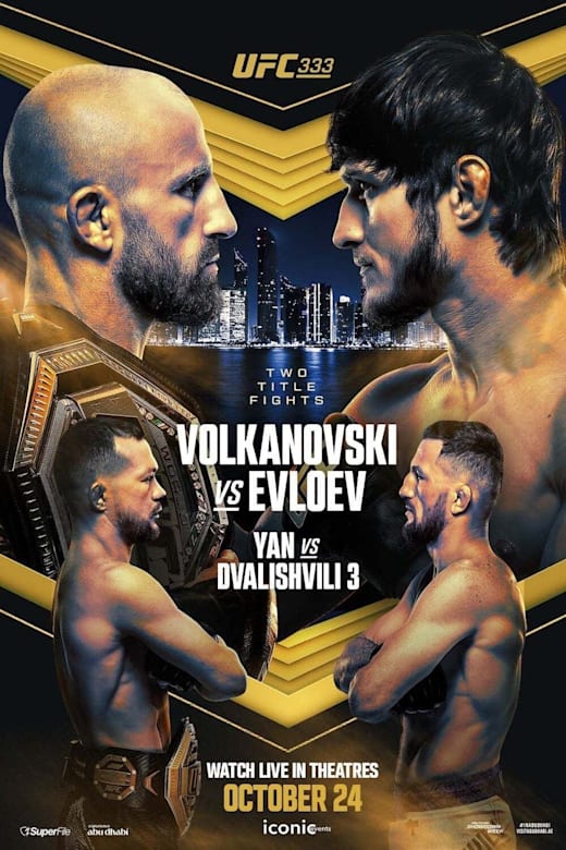 UFC 333: Volkanovski vs. Evloev Poster