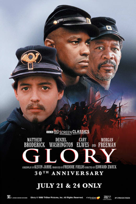 Glory 30th Anniversary (1989) presented by TCM Poster