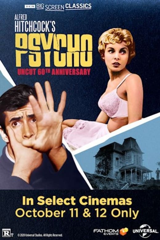 Psycho (1960) 60th Anniversary presented by TCM Poster