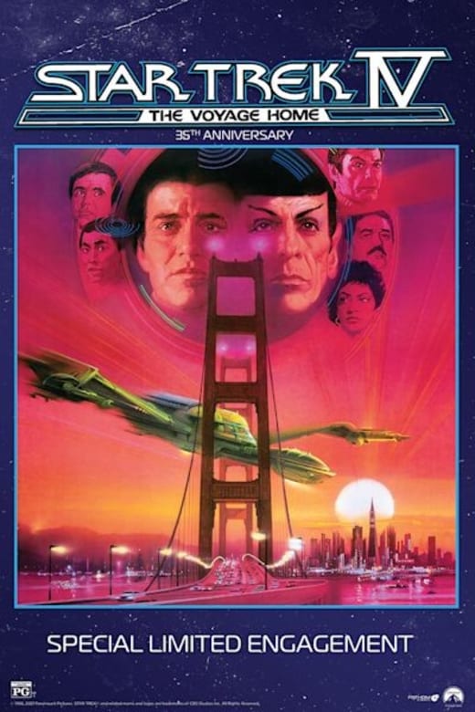 Star Trek IV: The Voyage Home 35th Anniversary Poster