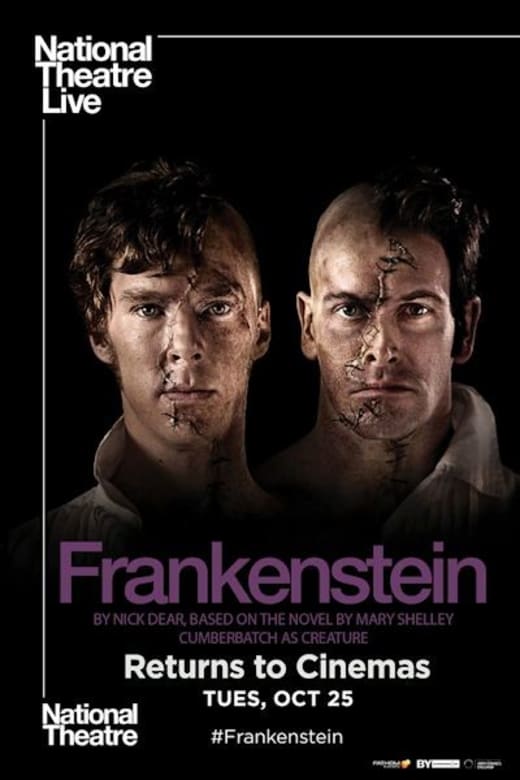 NT LIVE: FRANKENSTEIN Cumberbatch as Creature (2022 Encore) poster