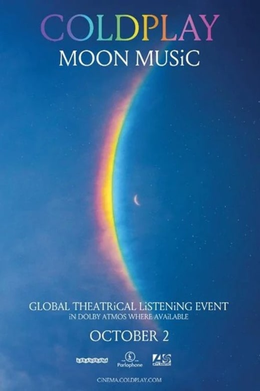 Coldplay Moon Music Global Theatrical Listening Event poster