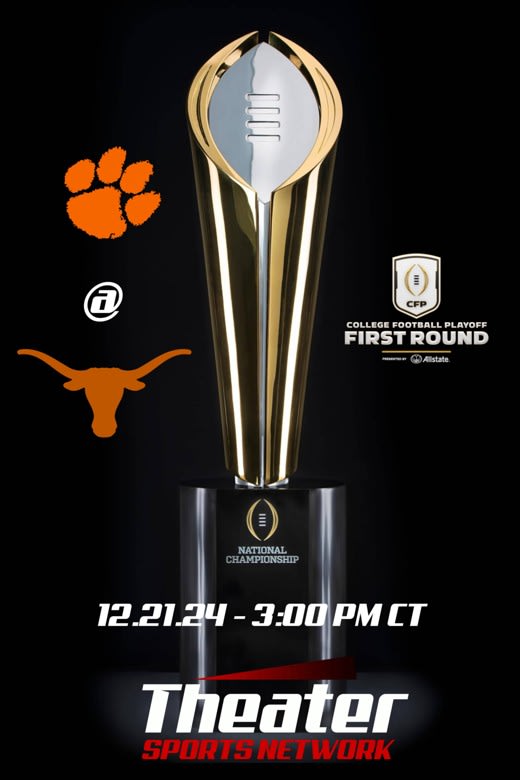College Football Playoff First Round Game: Clemson @ Texas poster