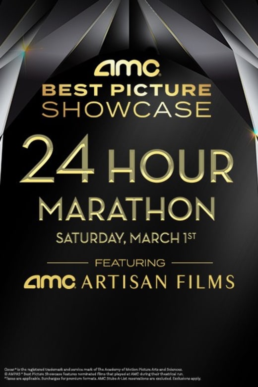 2025 Best Picture Showcase 24-Hour Marathon poster