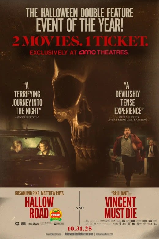 Halloween Double Feature: Vincent Must Die & Hallow Road Poster