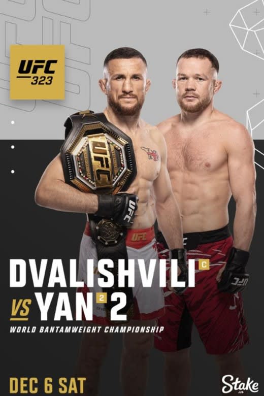UFC 323: Dvalishvili vs. Yan 2 Poster