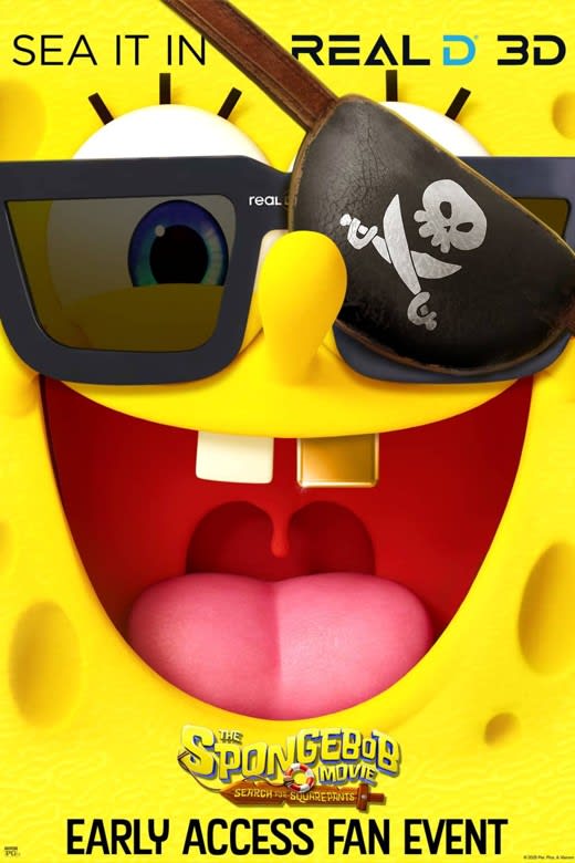 The Spongebob Movie: Search for Squarepants Early Access 3D Fan Event Poster
