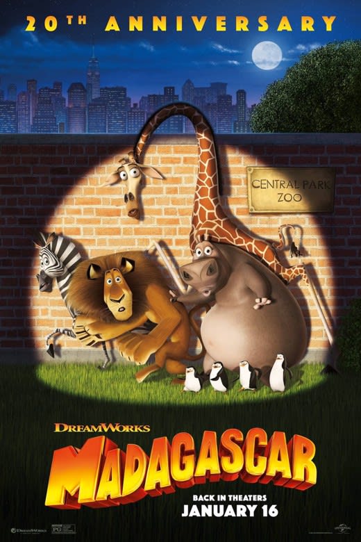 Madagascar: 20th Anniversary Poster