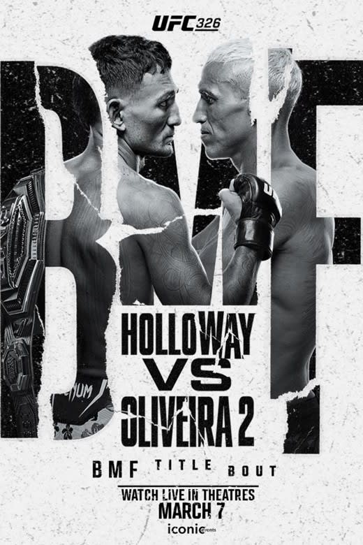UFC 326: Holloway vs. Oliveira 2 Poster
