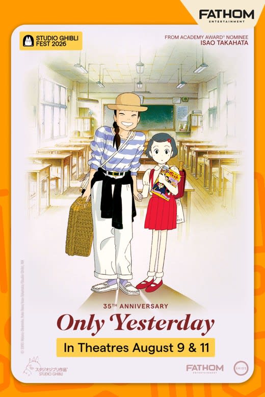 Only Yesterday 35th Anniversary - Studio Ghibli Fest 2026