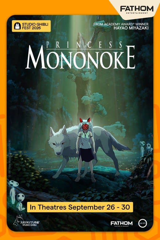 Princess Mononoke - Studio Ghibli Fest 2026 Poster